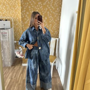 Conjunto denim oversize