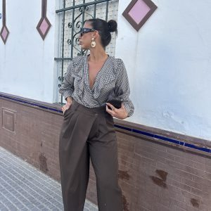 Pantalón pareo marrón