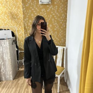 Blazer negra oversize
