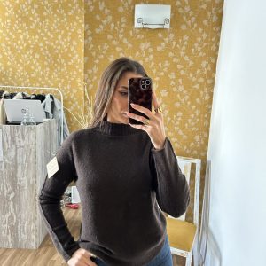 Jersey punto marrón