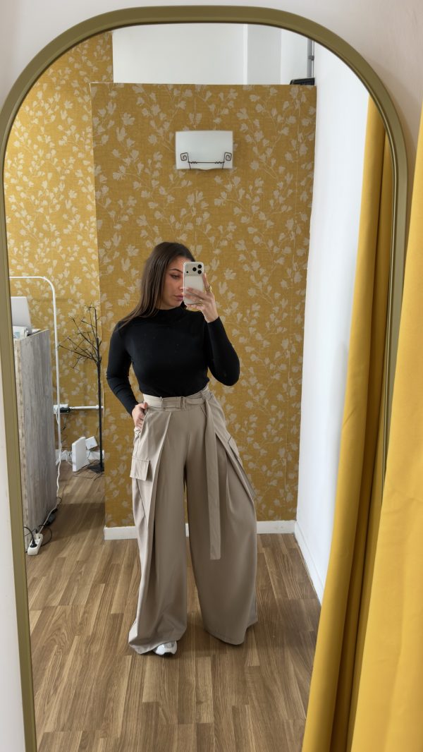 Pantalón cargo taupe