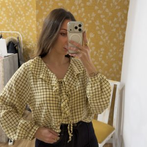 Blusa Vichy amarilla