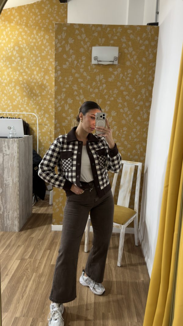 Jeans cruzados marrón