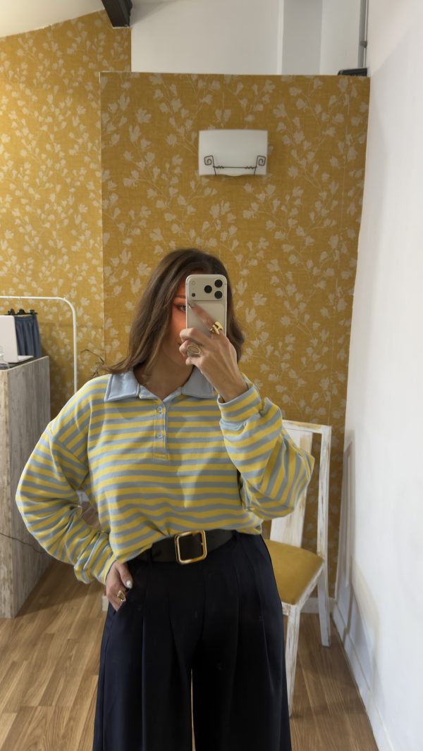 Sudadera polo amarilla