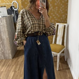 Falda denim