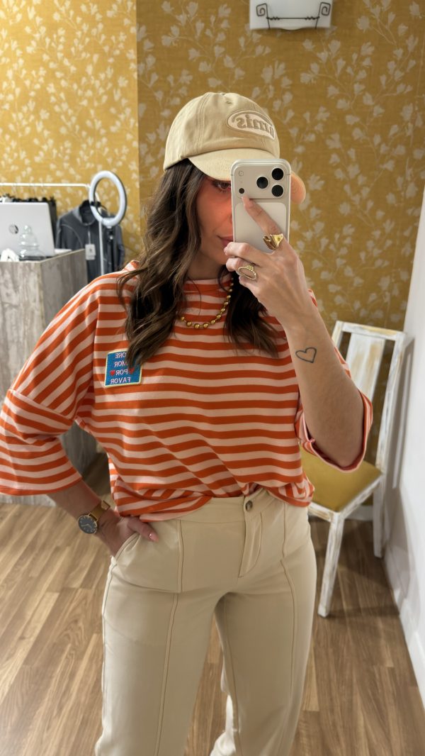 Camiseta sudadera naranja