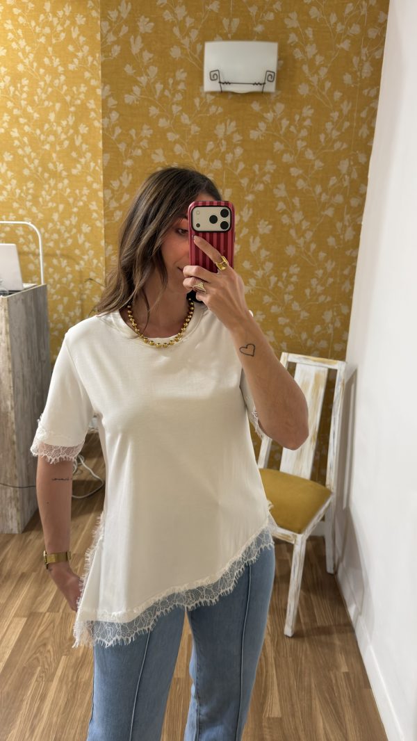 Camiseta encaje