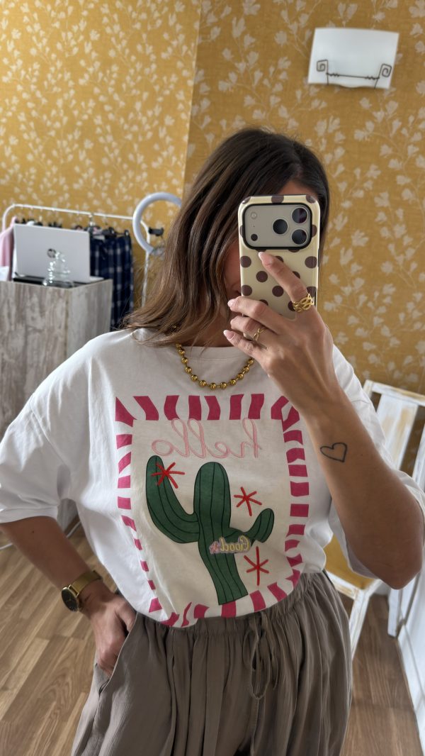 Camiseta cactus oversize