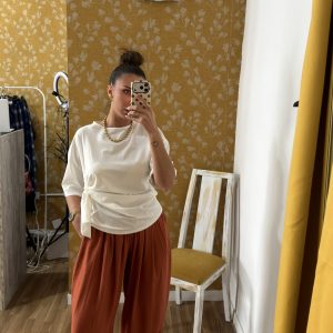 Camiseta lazada blanca