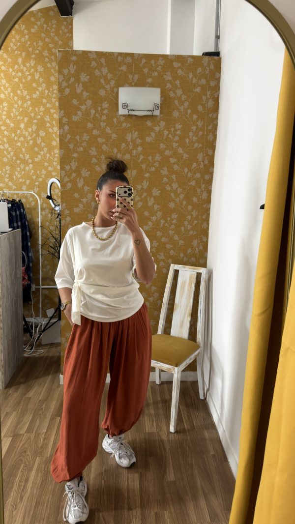 Camiseta lazada blanca