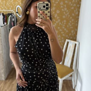 Vestido tul lunar negro
