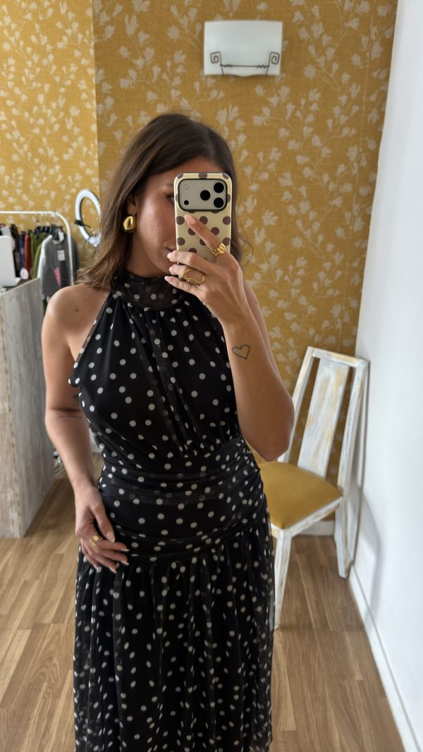 Vestido tul lunar negro