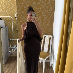 Vestido farol chocolate