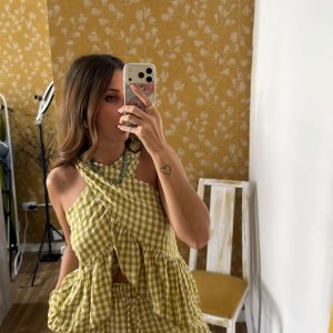 Blusa Vichy cruzada