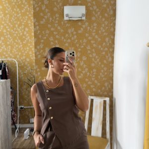 Conjunto bermuda chocolate