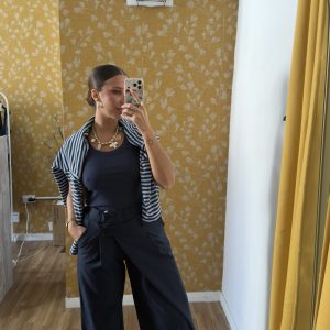Pantalón cruzado azul
