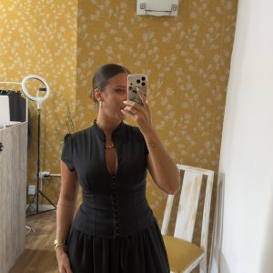 Pantalón bombacho negro